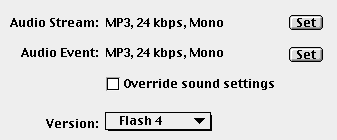 Flash Sound Settings