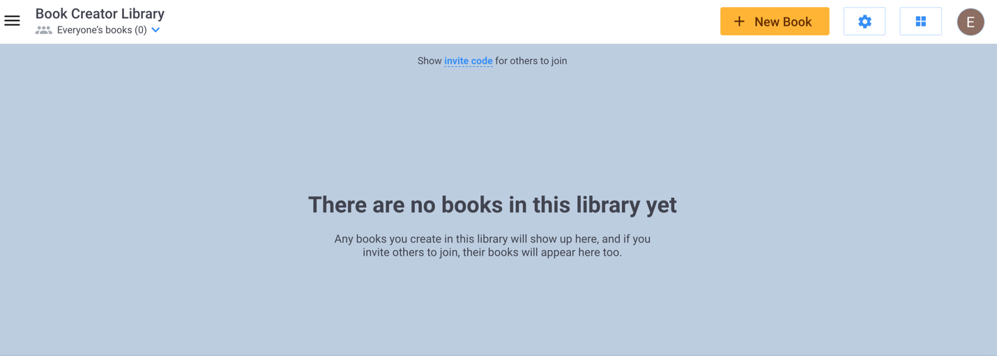 The main page of the library