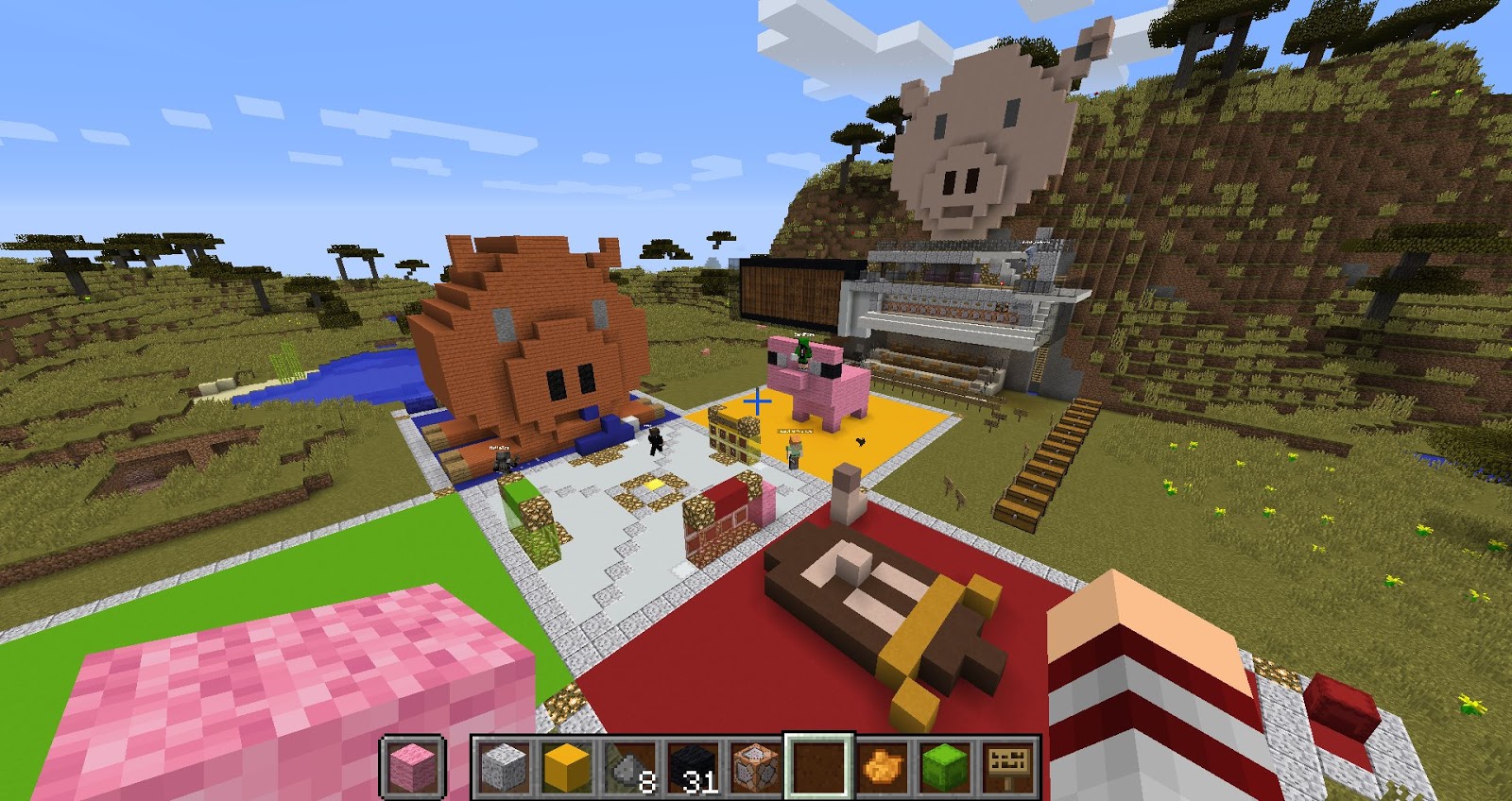 EVO Minecraft MOOC 2018 building challenge: The year of the pig.