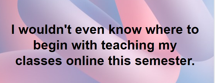 A Facebook posting by one participant in the author’s eLearning course